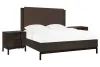 Pulaski Furniture P419-BR-K5-KIT2 Pulaski Furniture P419-BR-K5-KIT2 Modern Mosaic - California King Panel Bed With 2 Nightstands - Brown
