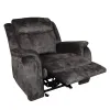 New Classic U456-13P1-SGY Park City - Glider Recliner With Power Footrest - Slate