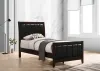 CoasterEveryday 202091T Carlton - Wood Twin Panel Bed - Cappuccino
