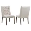 CoasterEssence 105143 Bexley - Fabric Upholstered Dining Side Chair (Set of 2) - Beige