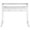 CoasterEssence 802141 Gemma - 2-Drawer Writing Desk - White High Gloss