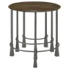 CoasterElevations 935971 Deja - 3 Piece Round Nesting Table Set - Natural And Gunmetal