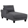 Coaster Fine Furniture 509540 Caspian - Upholstered Curved Arm Chaise Sectional Sofa - Gray