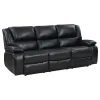Coaster Fine Furniture 610244 Camila - Upholstered Motion Reclining Sofa - Black