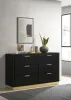 Coaster Fine Furniture 224783 Caraway - 6-Drawer Dresser - Black