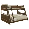 Coaster Fine Furniture 460593 Holden - Wood Veneer Twin Over Full Bunk Bed - Walnut