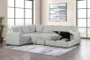 Coaster Fine Furniture 501208 Devonshire - Sleeper Sectional Sofa Storage Chaise - Gray