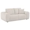 Coaster Fine Furniture 504956 Burnett - Chenille Upholstered Wide Arm Loveseat - Ivory