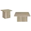 Coaster Fine Furniture 710878-S2 Devar - 2 Piece Square Coffee End Table Set - Distressed Pine