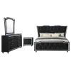 Coaster Fine Furniture 223161Q-S4 Lorient - 4-Piece Queen Bedroom Set - Black