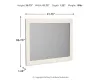 Ashley Furniture B2588-36 Stelsie - Bedroom Mirror - White