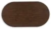 Ashley Furniture T689-0 Korestone - Oval Cocktail Table - Dark Brown