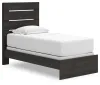 Ashley Furniture PCB2108B11 Hollivern - Twin Panel Bed - Dark Gray