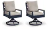 Ashley Furniture PCP587-602A East Beach - Swivel Chair With Cushion (Set of 2) - Blue