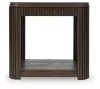 Ashley Furniture T700-3 Carlibrie - Rectangular End Table - Warm Brown