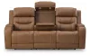 Ashley Furniture PCU1160015A Ashley Furniture PCU1160015A Knightington - Power Reclining Sofa With Audio Seating - Caramel