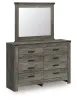 Ashley Furniture B4480/21/26/57/54/96 Ashley Furniture B4480/21/26/57/54/96 Frandern - 5 Pc. - Dresser, Mirror, Queen Panel Bed - Black / Gray