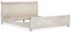 Ashley Furniture B267B4 Ashley Furniture B267B4 Willowton - Queen Sleigh Bed With Faux Plank Design - Whitewash