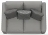 Jackson Furniture Industries 230102-1625/18-2575/58 Hyde Park - Loveseat - Stone