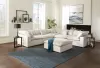 Jackson Furniture Industries 4445/31/59/28/6-11 Jackson Furniture Industries 4445/31/59/28/6-11 Posh - 6 Piece Modular Sectional With 2 Armless, 3 Corners, 1 Cocktail Ottoman - Porcelain