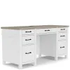 Riverside Furniture 28631 Finn - Executive Desk - White