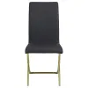 CoasterEssence 105172 Carmelia - Upholstered Dining Side Chairs (Set of 4) - Black