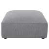 CoasterElevations 551596 Jennifer - Square Upholstered Ottoman - Gray