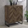 CoasterEveryday 959639 Carolyn - 2 Door Engineered Accent Wood Cabinet - Rustic Oak