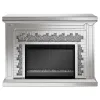 CoasterElevations 991048 Gilmore - Mirrored Freestanding Electric Fireplace - Silver