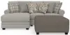 Jackson Furniture Industries 3345/75/42/12-26 Jackson Furniture Industries 3345/75/42/12-26 Livingston - 2 Piece Sofa Chaise With Comfort Coil Seating, 40