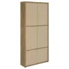 Coaster Fine Furniture 953479 Hawthorne - 4-Shelf Glass Door Tall Cabinet With Drawers - Mango