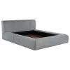 Coaster Fine Furniture 315981Q Wilshire - Upholstered Queen Platform Bed - Gray