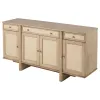 Coaster Fine Furniture 109385 Kailani - 4-Door Cane Sideboard Buffet Cabinet - Beige Oak