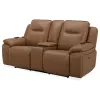 Liberty Furniture 7018BU-23P Callihan - Loveseat With Console P3 & ZW - York Butternut