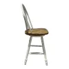 Liberty Furniture 186W-B100324 Liberty Furniture 186W-B100324 Carolina Crossing - Windsor Swivel Counter Chair - White / Antique Honey