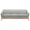Coaster Fine Furniture 511071 Vaughn - Fabric Upholstered Flared Arm Sofa - Gray