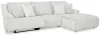 Ashley Furniture 92706S6 Ashley Furniture 92706S6 Top Tier - 3-Piece Reclining Sectional Sofa With Raf Press Back Chaise - Alloy