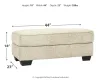 Ashley Furniture 9620514 Monaghan - Ottoman - Sandstone