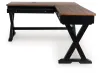Ashley Furniture H664H2 Wildenauer - Home Office Desk And Return - Brown / Black