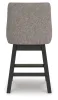 Ashley Furniture D618-224 Neymorton - Upholstered Swivel Barstool (Set of 2) - Dark Grayish Brown