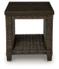 Ashley Furniture PCP760-702 Ashley Furniture PCP760-702 Monterey Point - Square End Table - Dark Brown