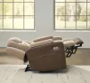 Ashley Furniture PC8350413 Mixed Motion - Power Recliner With Adjustable Headrest - Brownstone