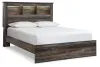 Ashley Furniture B211B16 Ashley Furniture B211B16 Drystan - Queen Panel Bookcase Bed - Brown / Beige