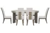 Pulaski Furniture P402230-KIT61 Pulaski Furniture P402230-KIT61 Anderson Park - Round Dining Table With 4 Klismos Dining Chairs And 2 Upholstered Side Chairs - Moose Trail / Frontier Brown