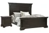 Pulaski Furniture P012-BR-K3-KIT2 Pulaski Furniture P012-BR-K3-KIT2 Caldwell - King Panel Bed With 2 Nightstands - Smoked Molasses