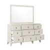 Samuel Lawrence Furniture S916-010 Madison - 9-Drawer Dresser in a Grey-White Wash Finish - Natural