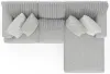 Jackson Furniture Industries 3303/46/76-18 Jackson Furniture Industries 3303/46/76-18 Logan - 2 Piece Upholstered Sectional With Comfort Coil Seating And 5 Included Accent Pillows (Right Side Facing Chaise) - Moonstruck