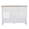 Liberty Furniture 824-BR32 Heartland - 2 Door 6 Drawer Chesser - Antique White / Tobacco Tops