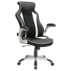 CoasterEssence 800048 Dustin - Upholstered Adjustable Home Office Desk Chair - Black