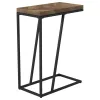 CoasterEveryday 931147 Sergio - Engineered Wood C-Shaped Side Table - Rustic Tobacco